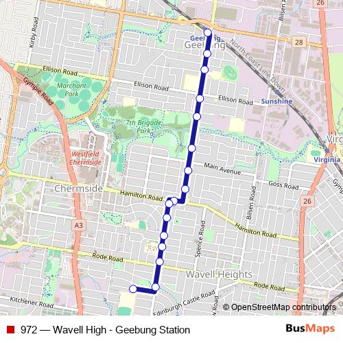 972 bus Line Map