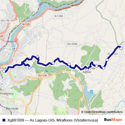 Xg691009 bus Line Map