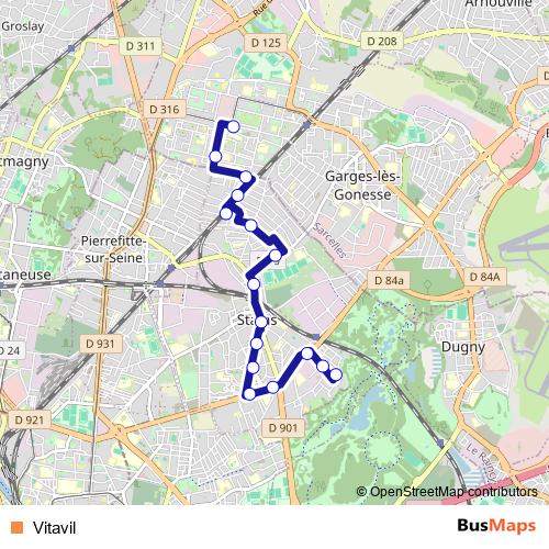 Vitavil bus Line Map