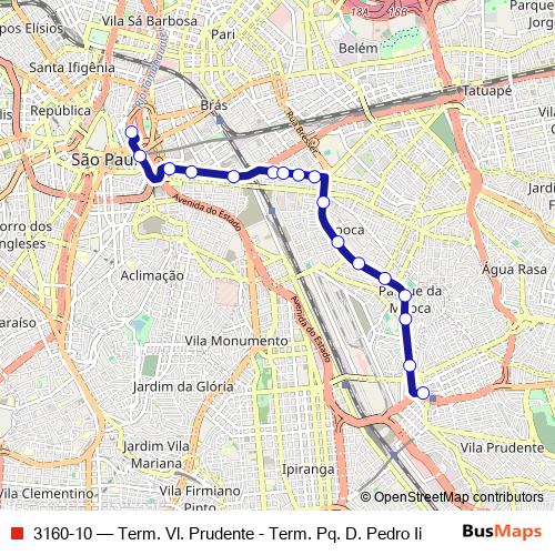 3160-10 bus Line Map