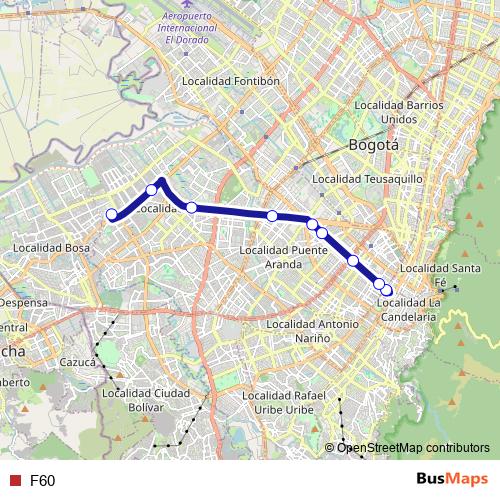 F60 bus Line Map