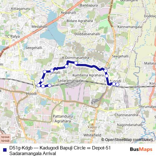 D51g-Kdgb bus Line Map