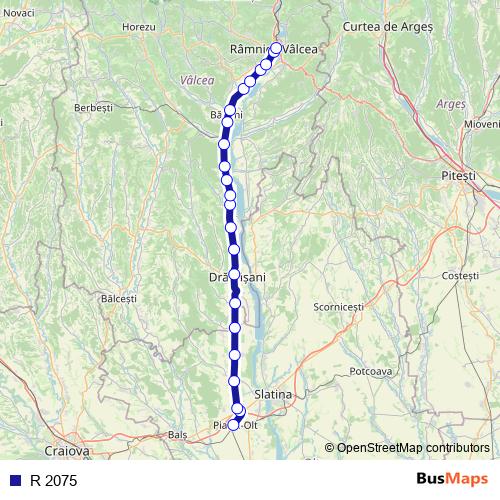 R 2075 rail Line Map