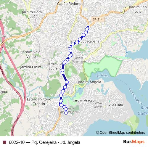 6022-10 bus Line Map