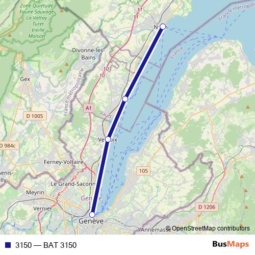3150 ferry Line Map