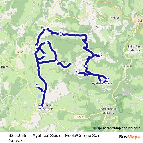 63-Ls055 bus Line Map