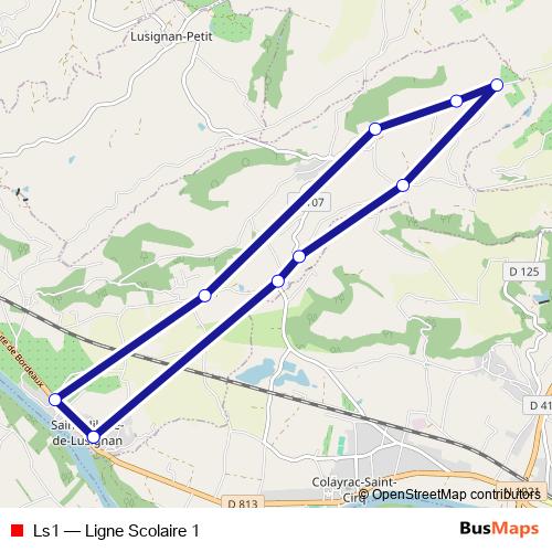 Ls1 bus Line Map