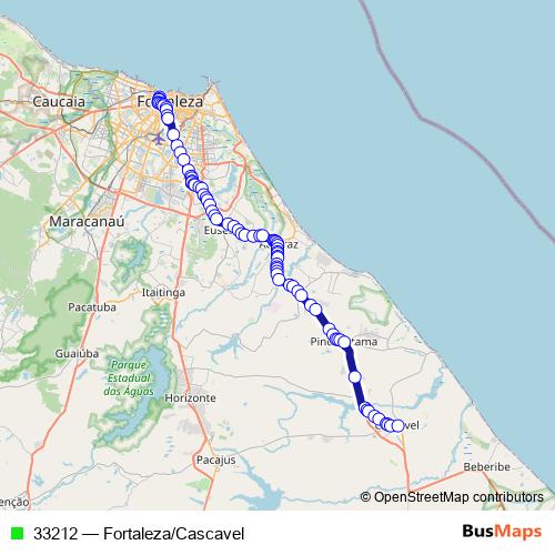 33212 bus Line Map