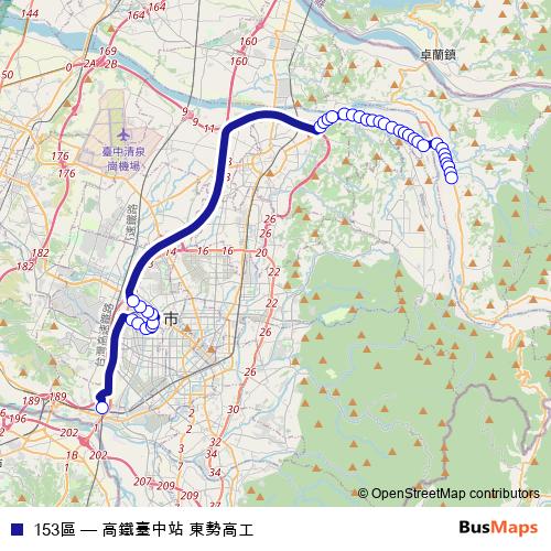 153區 bus Line Map