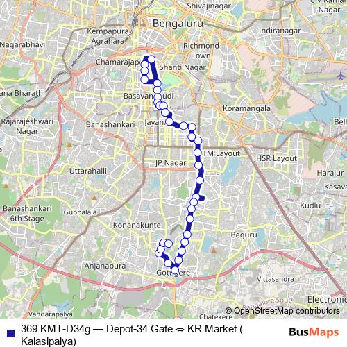369 KMT-D34g bus Line Map