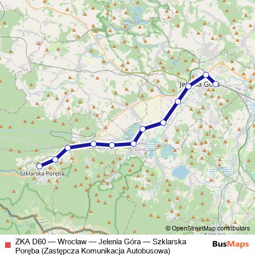 ZKA D60 bus Line Map