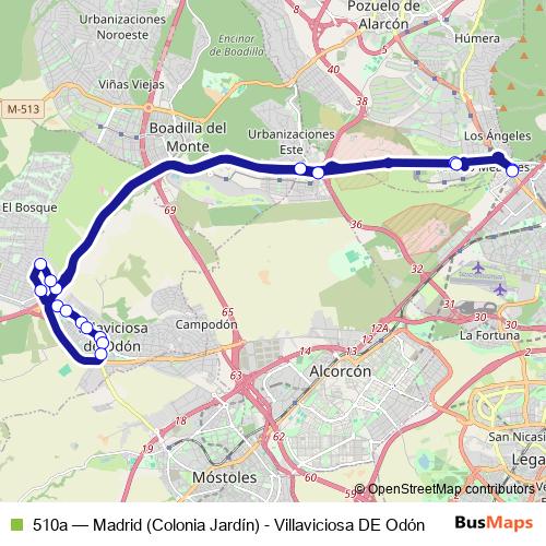 510a bus Line Map