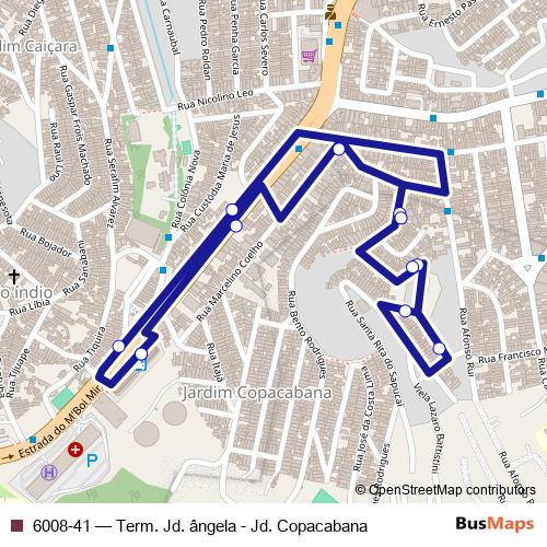 6008-41 bus Line Map