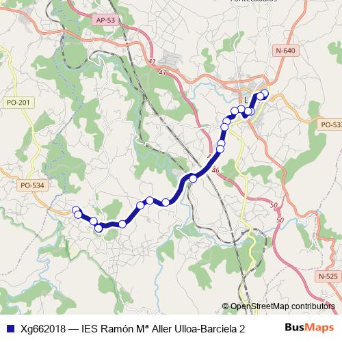 Xg662018 bus Line Map