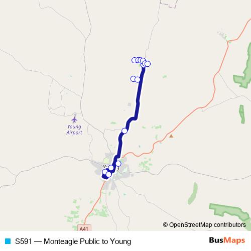S591 bus Line Map