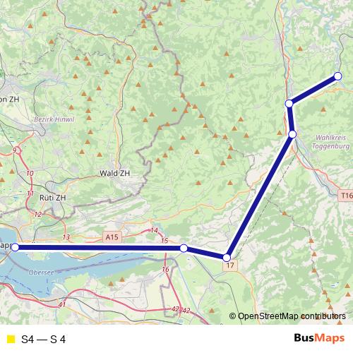 S4 rail Line Map