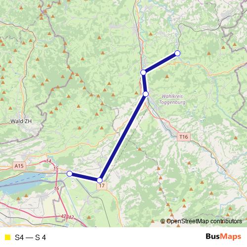 S4 rail Line Map