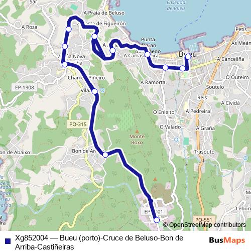 Xg852004 bus Line Map