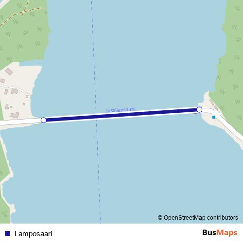 Lamposaari ferry Line Map