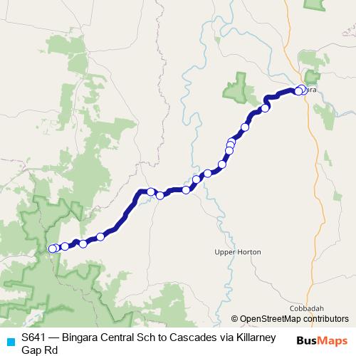 S641 bus Line Map