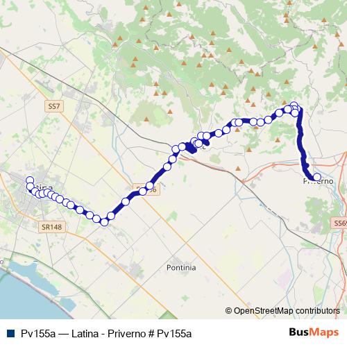 Pv155a bus Line Map