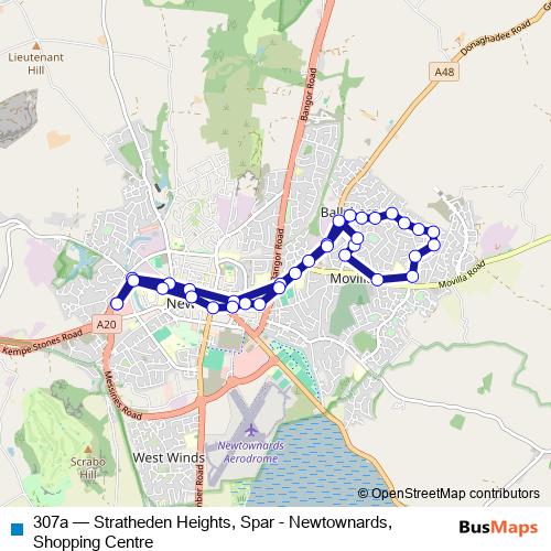 307a bus Line Map