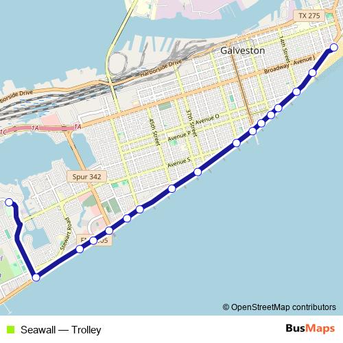 Seawall bus Line Map
