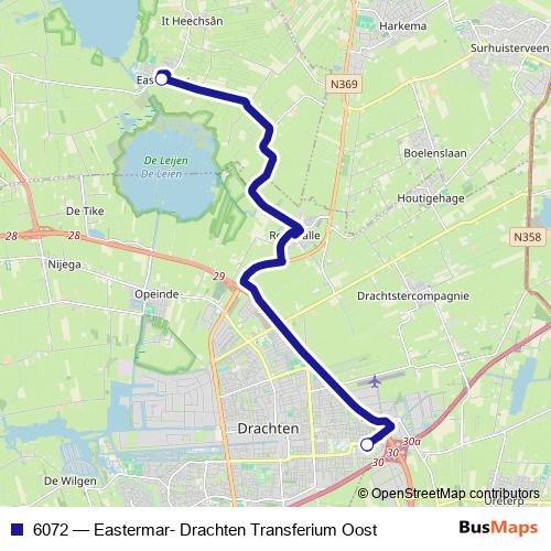 6072 bus Line Map