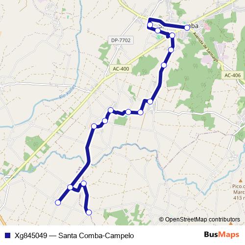 Xg845049 bus Line Map