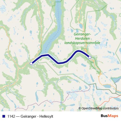 1142 ferry Line Map