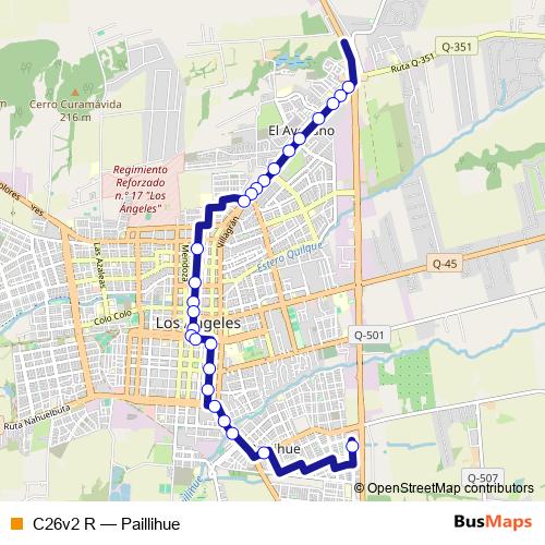 C26v2 R bus Line Map