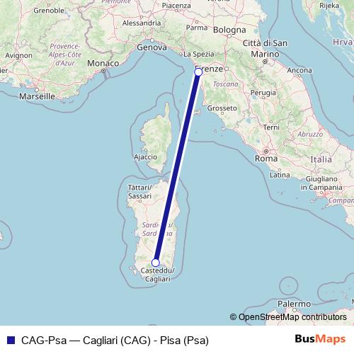 CAG-Psa air Line Map