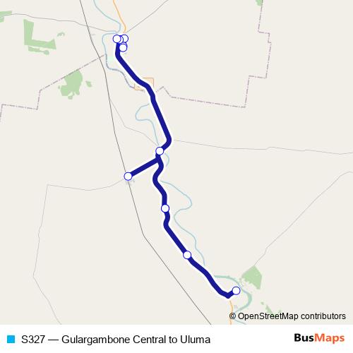 S327 bus Line Map