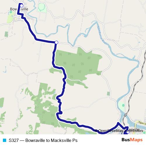 S327 bus Line Map