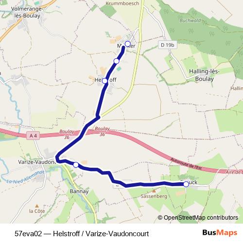 57eva02 bus Line Map