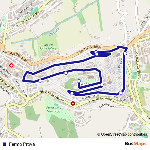 Fermo Prova bus Line Map