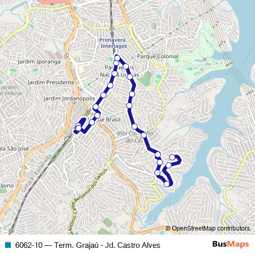 6062-10 bus Line Map