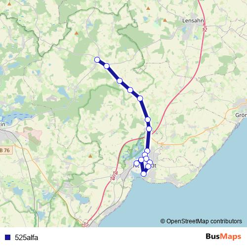 525alfa bus Line Map
