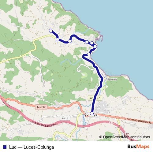 Luc bus Line Map