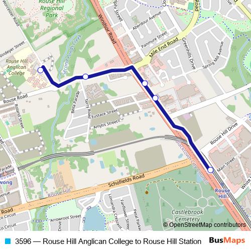 3596 bus Line Map