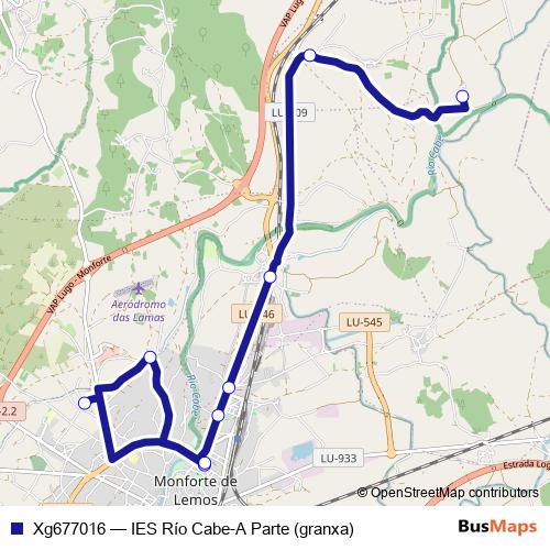 Xg677016 bus Line Map