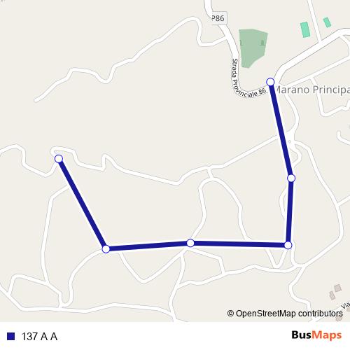 137 A A bus Line Map