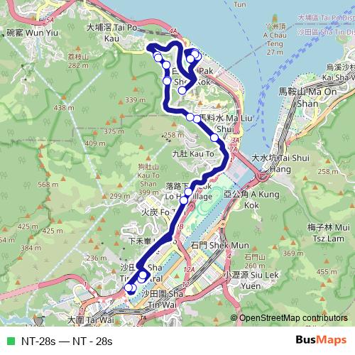 NT-28s bus Line Map