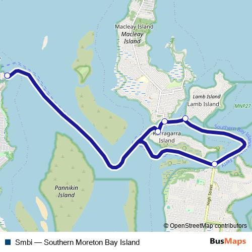 Smbi ferry Line Map