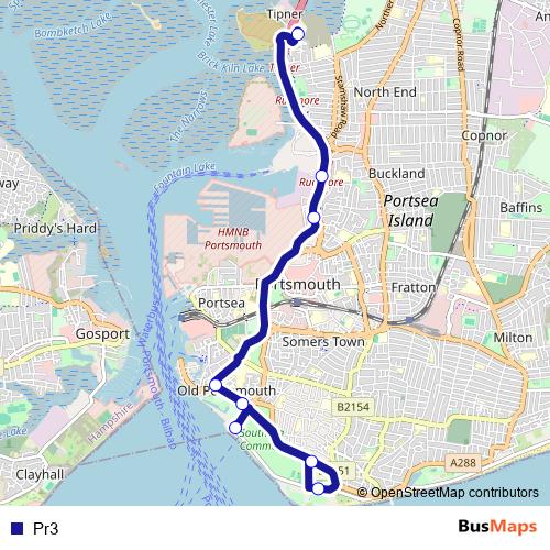 Pr3 bus Line Map