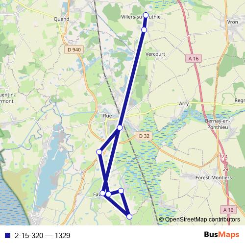 2-15-320 bus Line Map