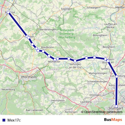 Mex17c rail Line Map