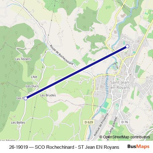 26-19019 bus Line Map