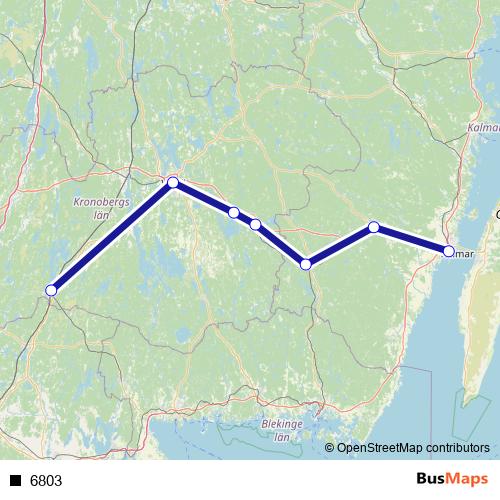 6803 bus Line Map