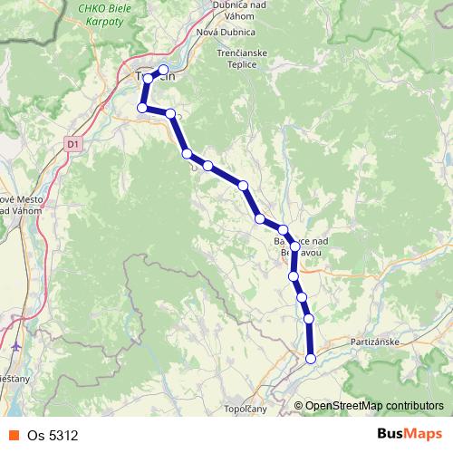 Os 5312 rail Line Map
